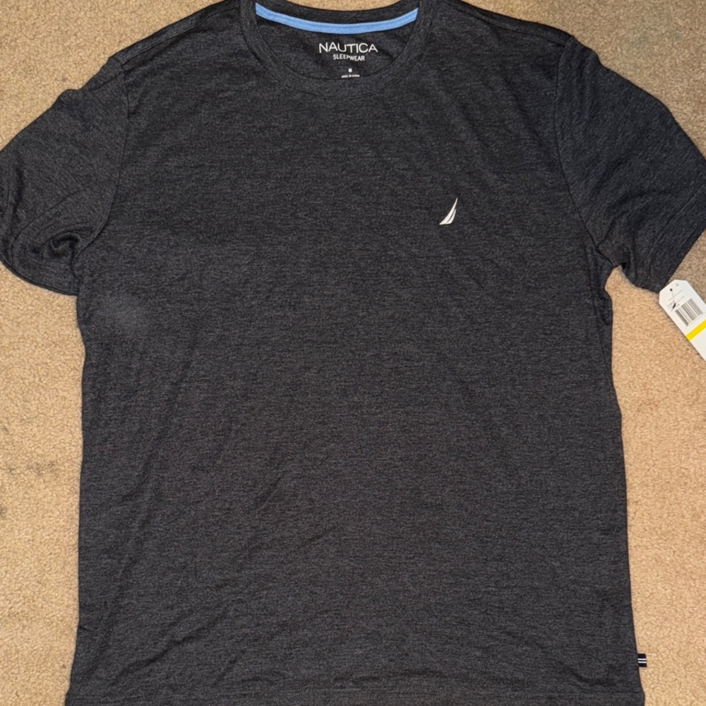 Nautica Men's Dark Gray Short Sleeve Tee